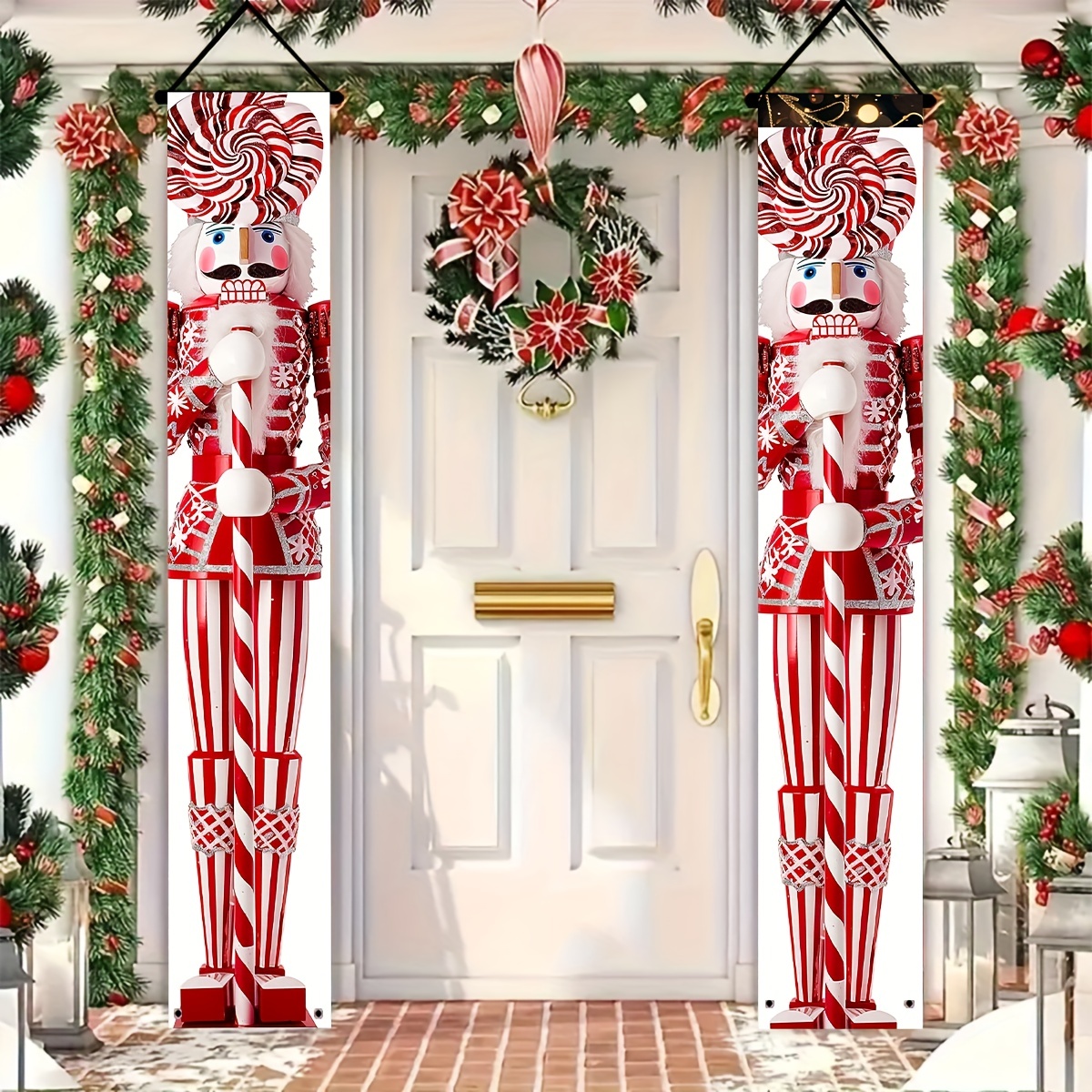 

Christmas & New - 2pcs Set, , Polyester Curtains For / Decor, & Decoration, 11.8 X 70.86 , Christmas Decor