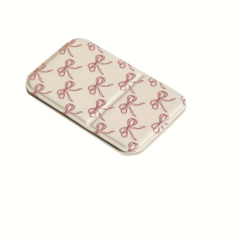 Image of Full Screen Pink Bow Tiemirror Makeup Mirror Foldable Cute Ins Desktop Student Dormitory Makeup Mirror Anti Fall