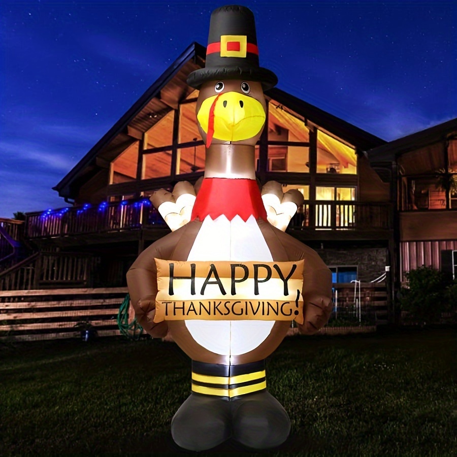 

12ft Turkey Inflatables, Led, , Hat - For Display, , & Decor