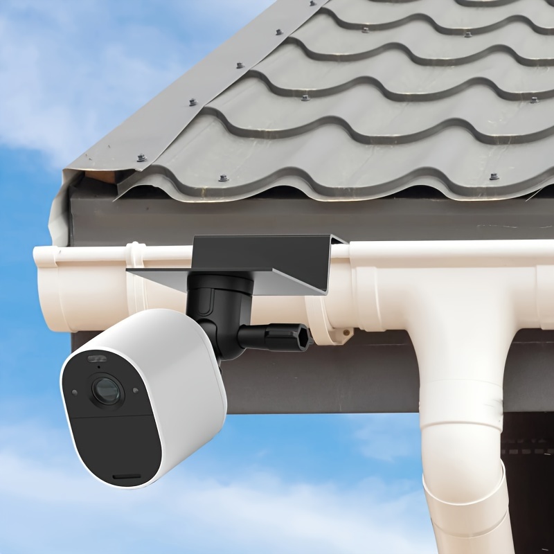 

Iron Gutter Mount For Security Cameras - Weatherproof Universal Bracket Compatible With Arlo & Eufy, Durable Outdoor Surveillance Housing, Easy Install, Sleek Design