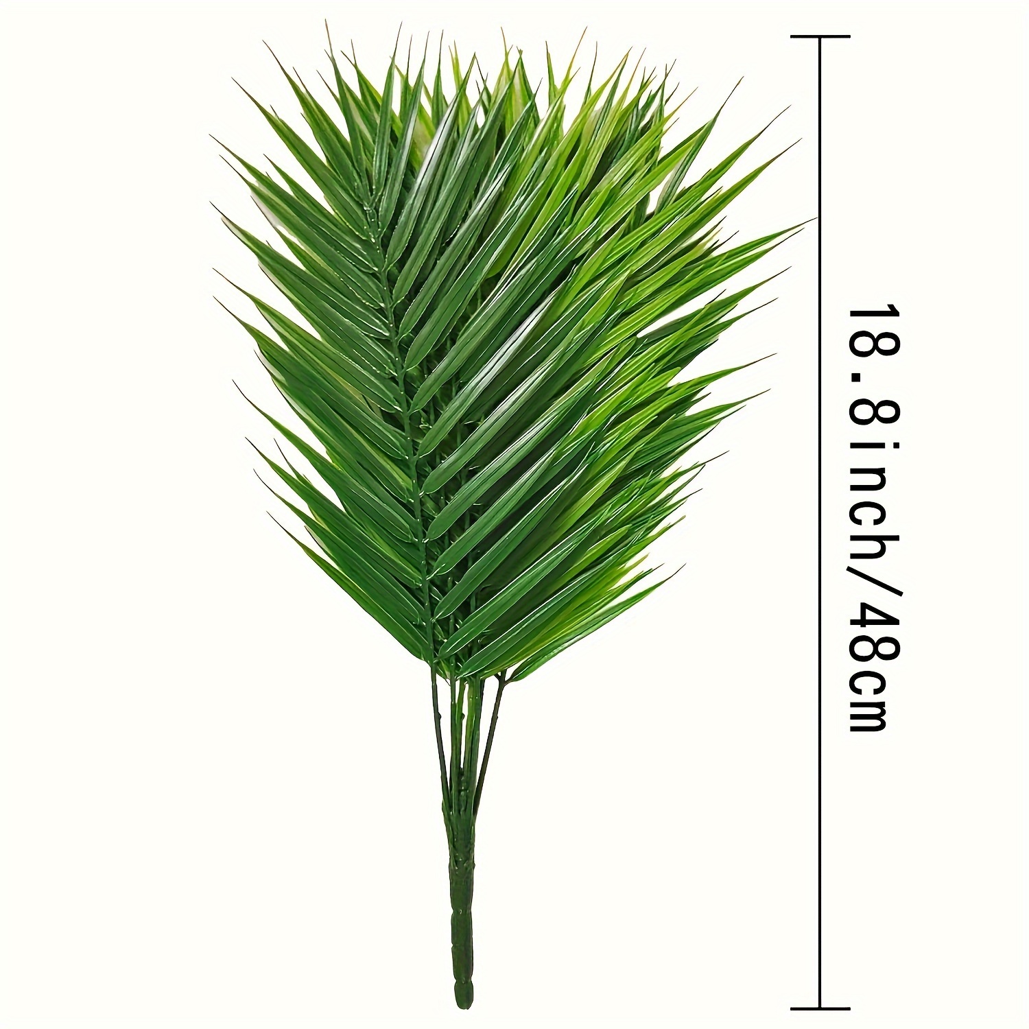 EDIMENS Artificial Monstera Plants, 28'' Fake Plants Tropical Palm Tree  with Plastic Plant Pot, Desk Faux Plants Indoor for Home Decor, 18 Leaves