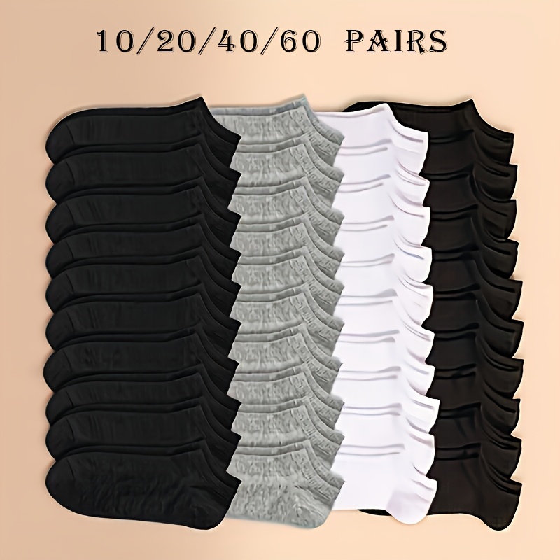 

Comfortable Ankle Socks In Packs Of 10, 20, 40, Or 60, For And , Sports And Use.