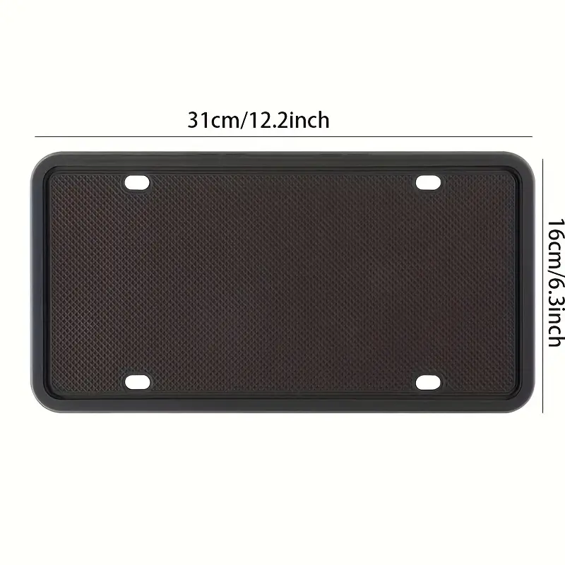 2-Pack Silicone License Plate Frames – Rust-Proof, Weatherproof, Black – Universal Fit