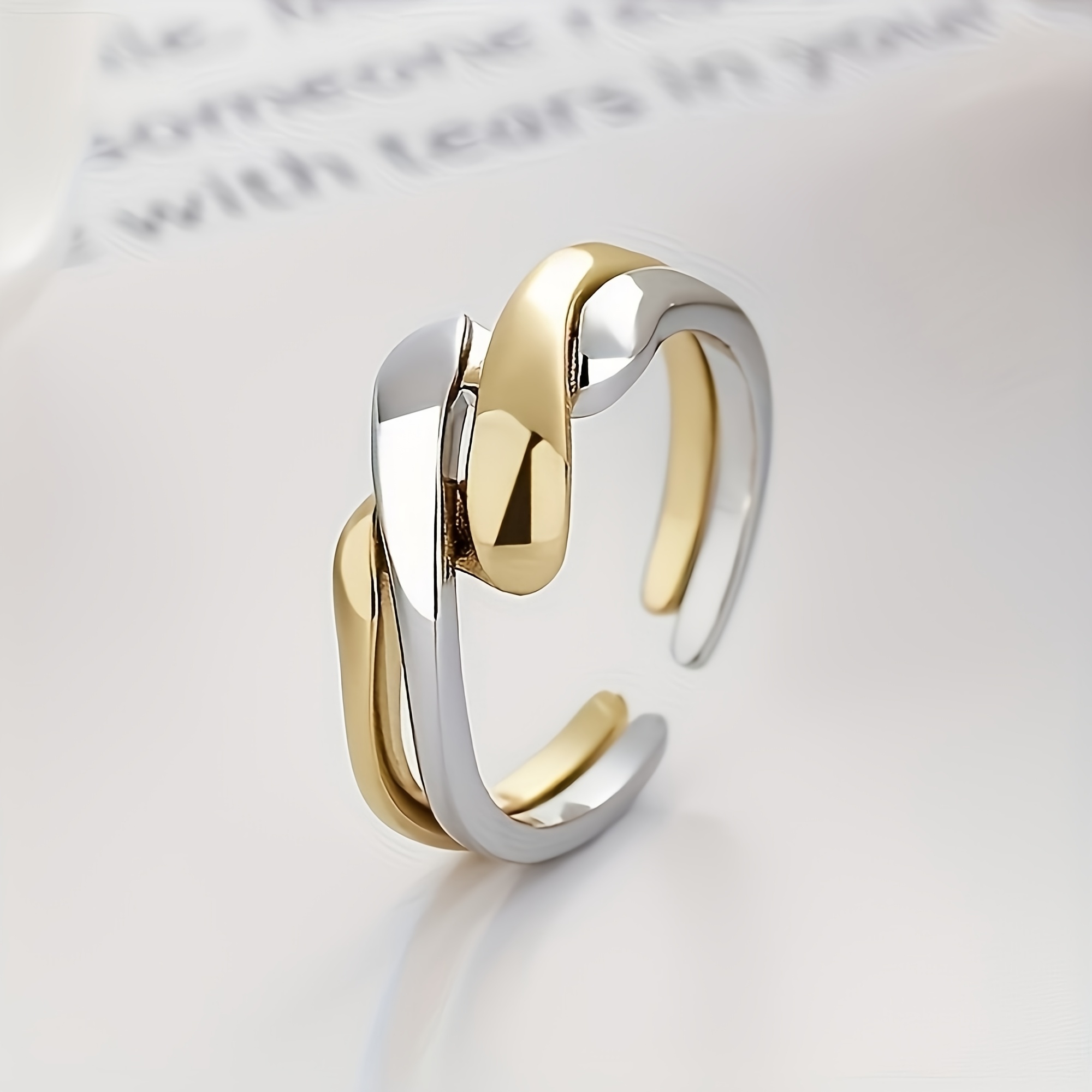 Image of 2pcs European And Fashion - Copper - Exquisite Fashion Rings - Unisex, Suitable For Party Wear, Daily Wear, All- Use, Suitable For Holiday Gifting