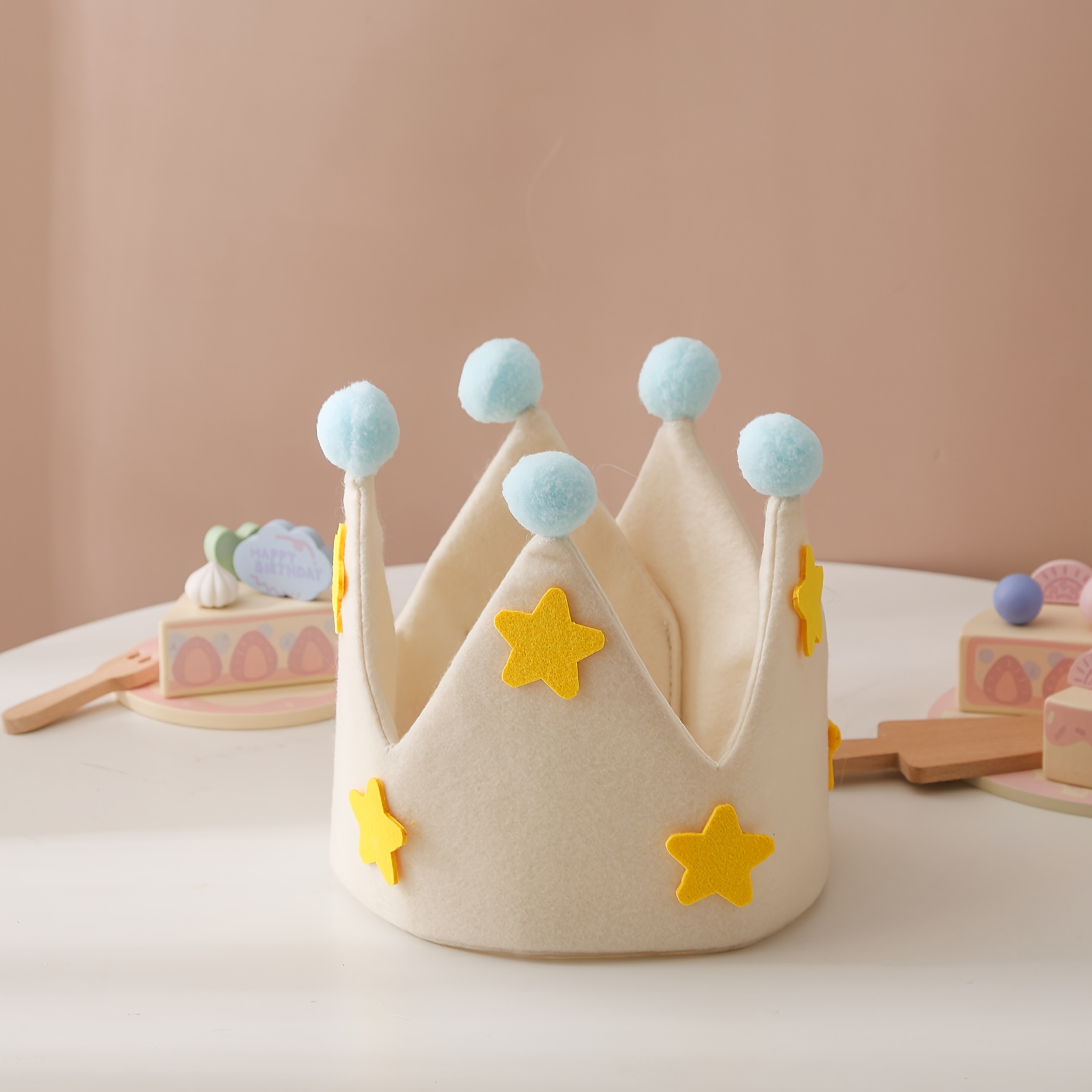 TEMU Ins-style Internet--pointed Star Hair Accessory For Babies, Men, Women, Adults - Party Decoration, Costume, Photography Prop Crown