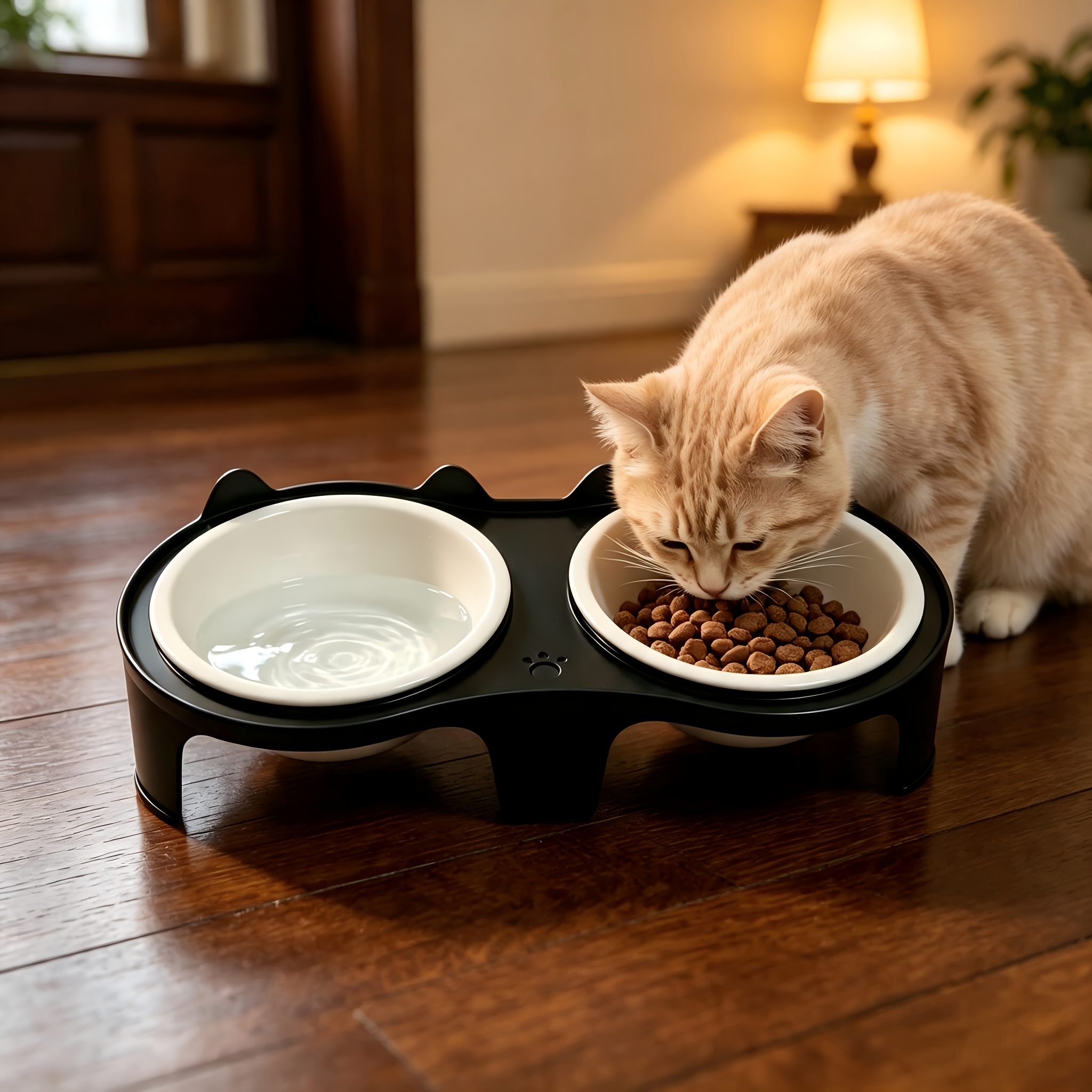 2026 New Anti-Tilt Pet Bowl with Neck-Protecting Design