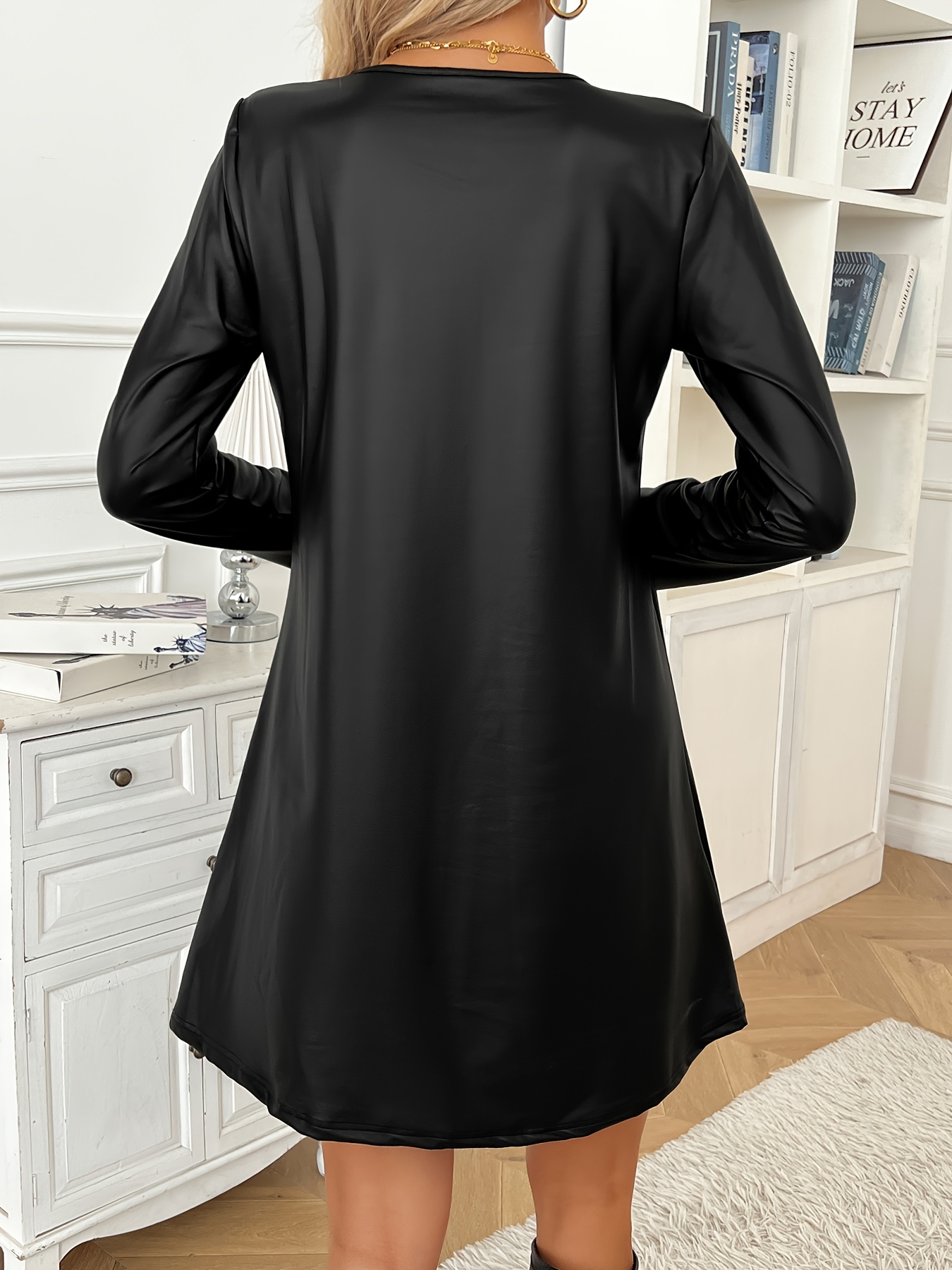 autumn winter womens casual elegant dress fashionable - Temu Mauritius