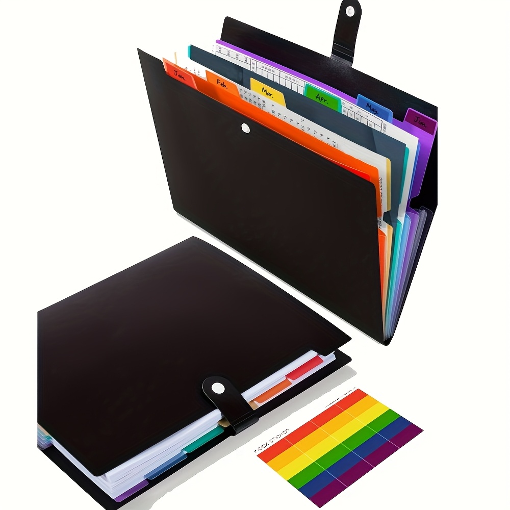a4 document organizer folder tabs Temu New Zealand