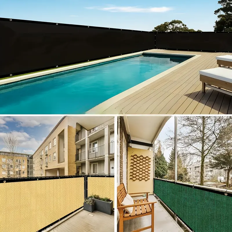 6 x 50 privacy screen outdoor backyard sunshade windshield fence privacy fence screen outdoor windscreen covered privacy screen suitable for backyard zip tie included details 10