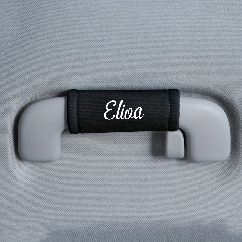 Personalized Name/text/initials/logo Car Door Handle Cover - Fit Soft Plush Non-slip Grip, Embellished Auto Interior Accessory , Durable Door Handle Protector For, Trucks, Suvs ()