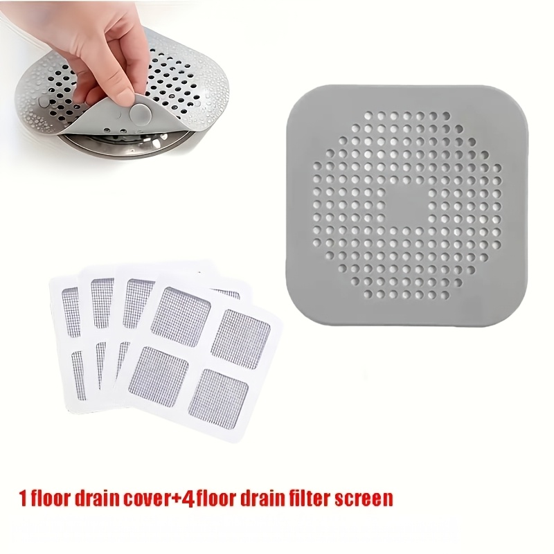 TEMU 5pcs Set Anti-clog Drain Filter, Bathtub Shower Drain Cover, Suitable For Kitchen, Bathroom Sink, Floor Drain, Drain Outlet, Etc., Prevents Pipe
