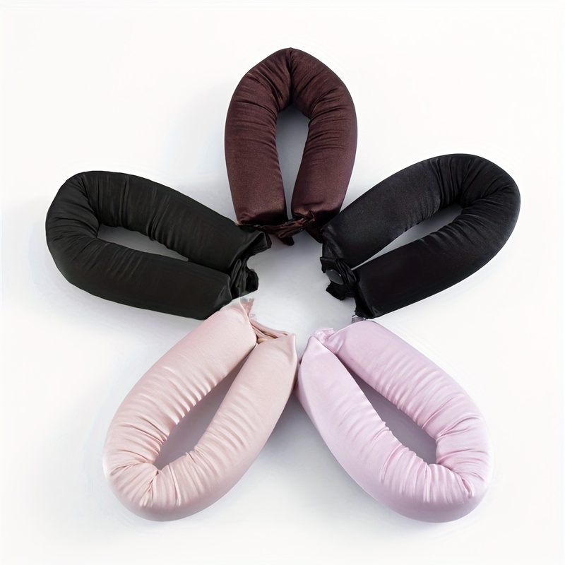 manual hair roller set rubber heatless curling rods wavy Temu