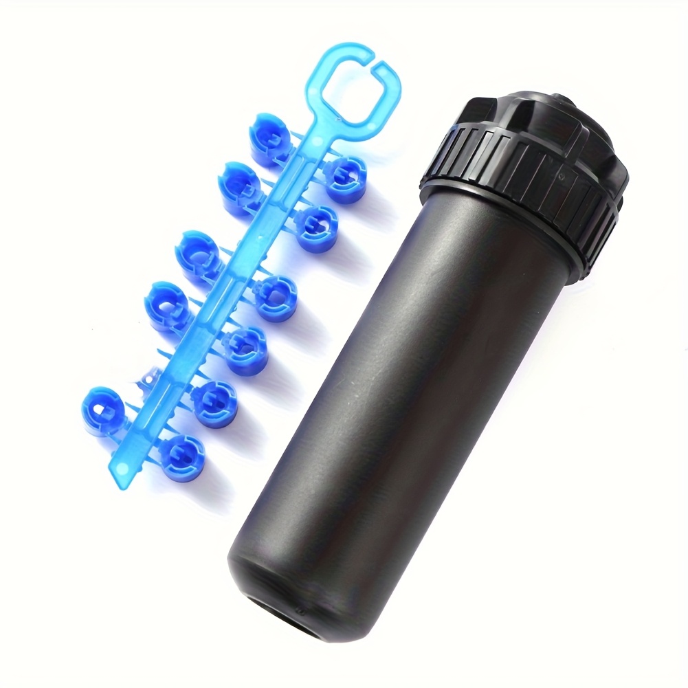 E-shop Teleskopischer vergrabener Sprinkler für Rasen- und Gartenbewässerung - Langlebiges Kunststoff, drehbares Pop-Up-Design, ideal für Rasenplätze