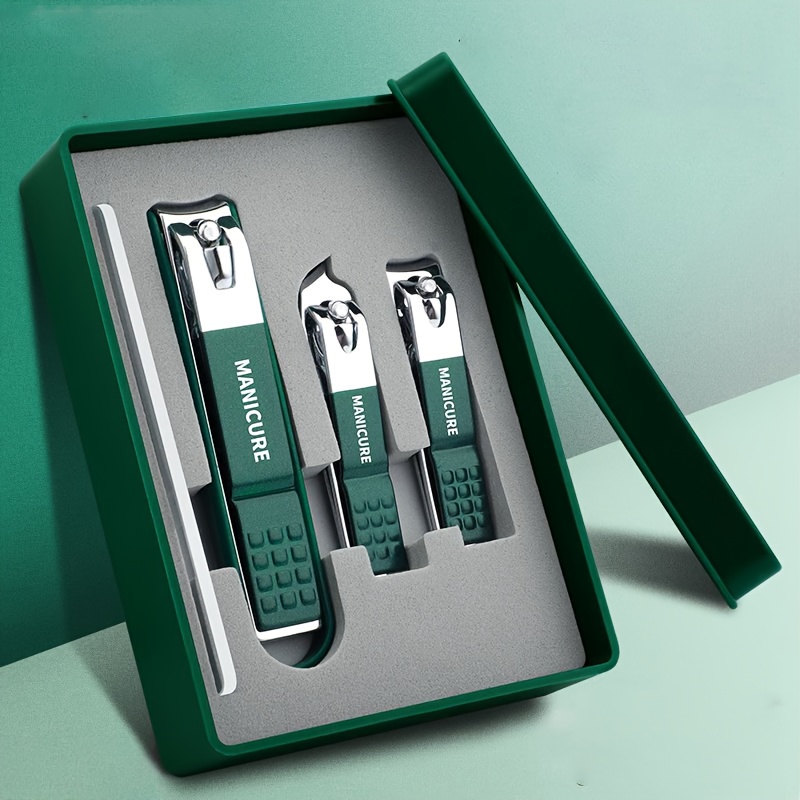 

Nail Clipper Set With Gift Box - Includes Manicure & Pedicure Tools, Odorless, No Batteries Required