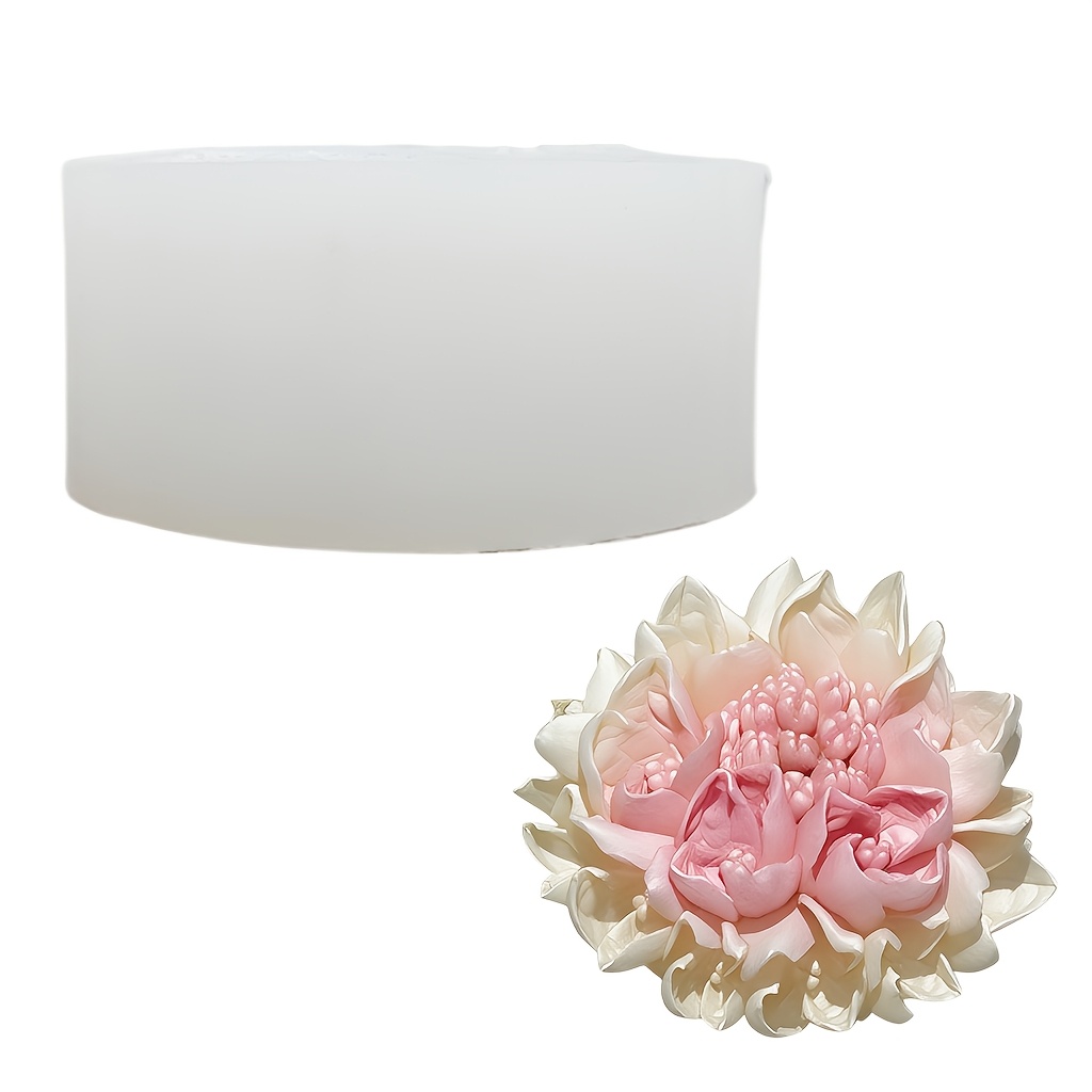Image of Flower Silicone Mold, Resin Molds, Suitable For Diy Crafts Such As Candles, Plaster, Handmade Soaps, And Products. Ideal For Ramadan, Valentine's Day, Spring, Mother's Day, And Easter
