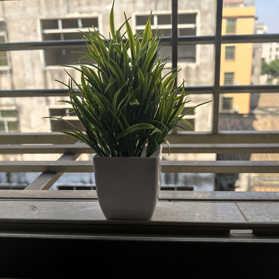 Charming Mini Artificial Potted Plant for Home Decor