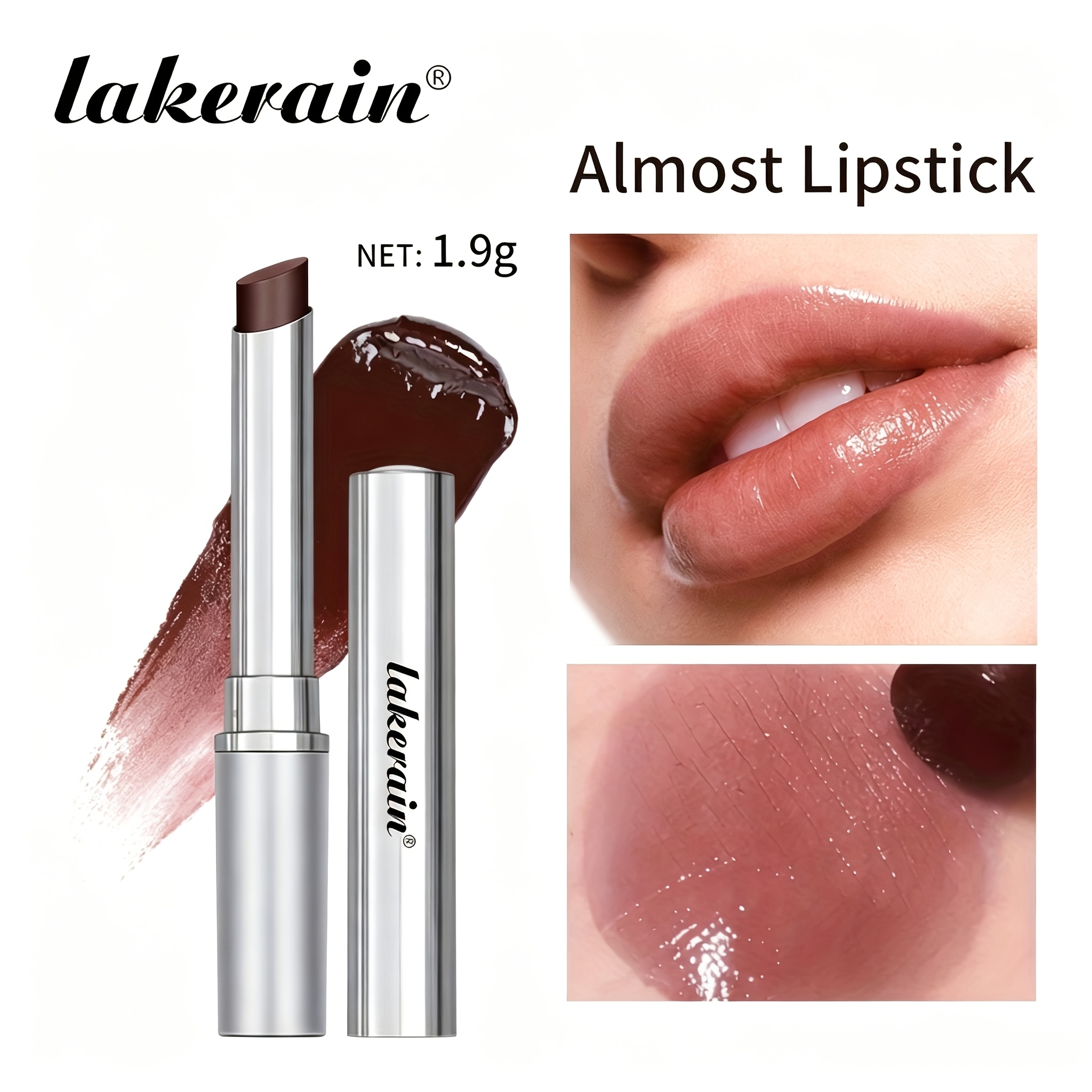 Lakerain Lipstick, Lipstick, Chocolate Lip Care, Long-lasting Shine, Vitamin C Infused For Types