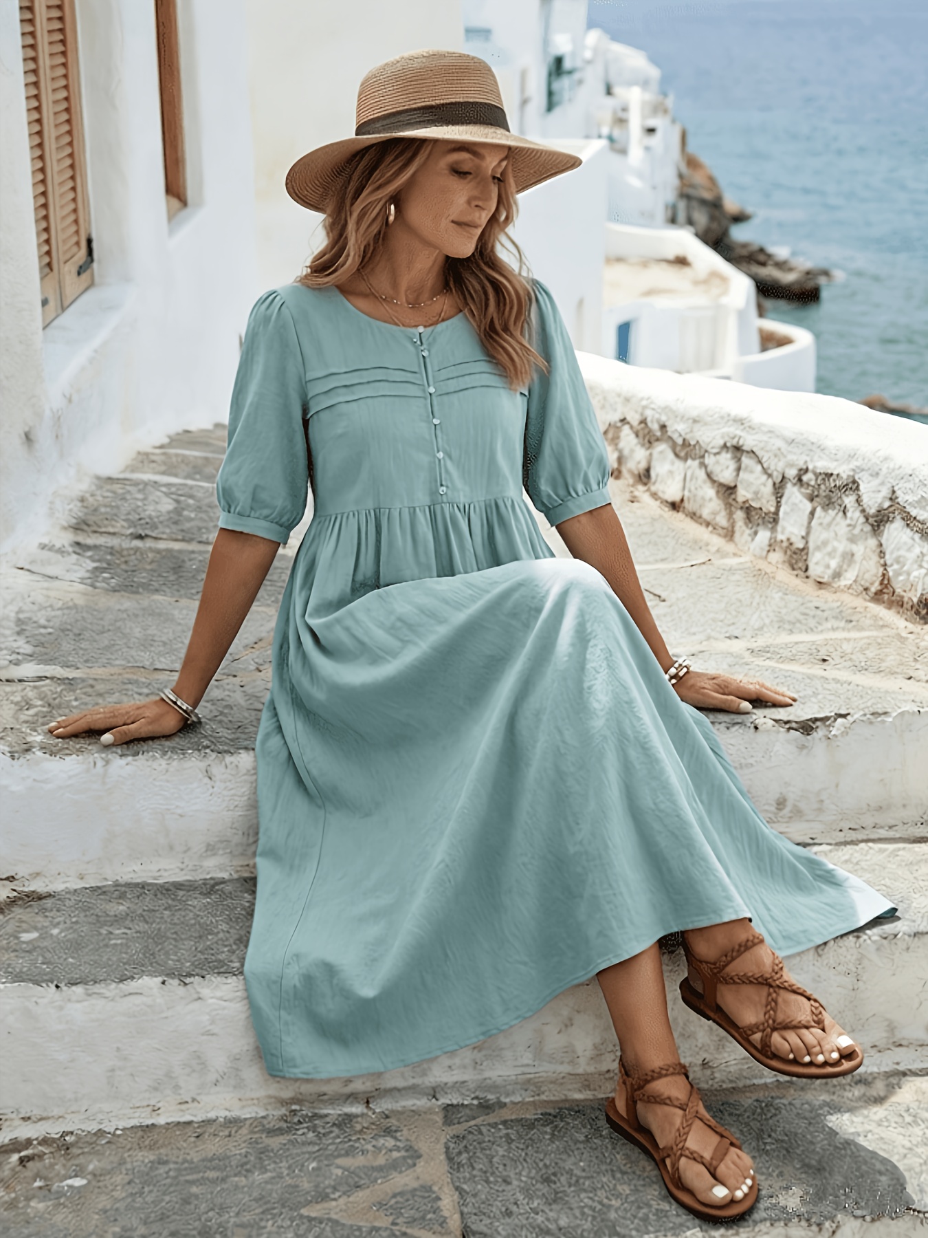 casual dress for outing Afdoent Dresses For Women Casual Satin Dress Elegant Solid Color Strappy High Waist Summer Sleeveless Midi Dress For Daily Wear Outing Beach Vacation