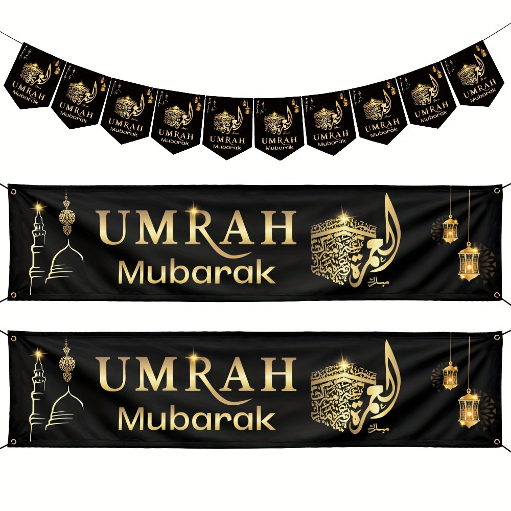 Image of Banners And Flags For A Festive Small Morning Party, Suitable For Ramadan Celebrations, Decorations For Breaking The Fast, Surprise Gifts For