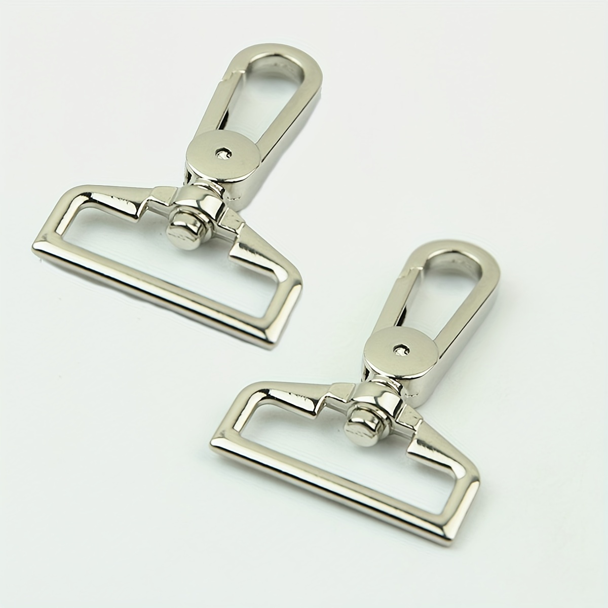 2pcs Metal Swivel Snap Hook Trigger Clips Buckles Hooks For Pet & Leash & Chest Strap Accessory, Flag, Leather Craft