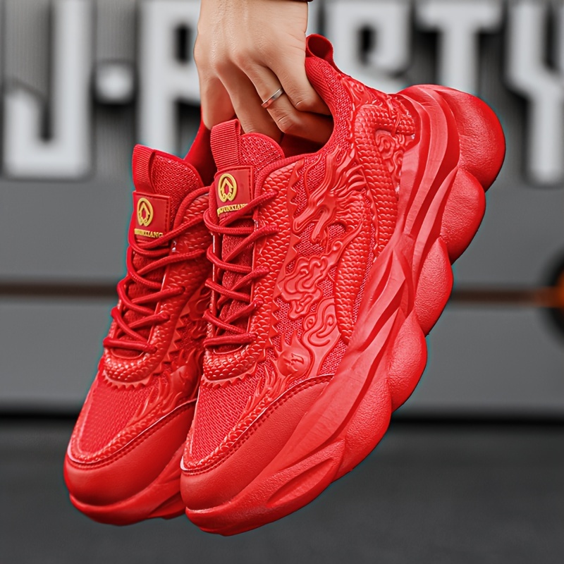 new year of the dragon chinese casual shoes trendy and fashionable