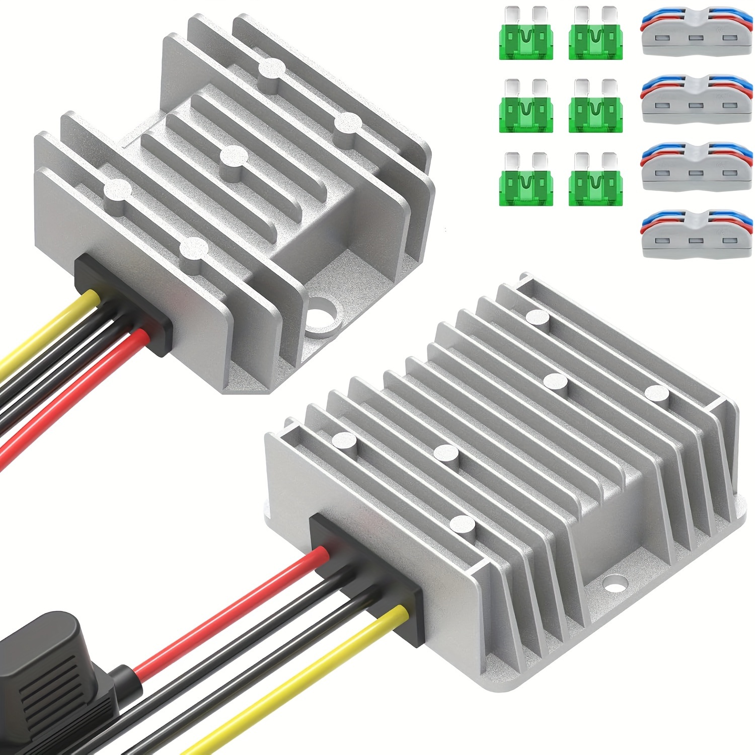 

12v 10a 120w/12v 20a 240w , 17-55v To 12v , Fuses , Terminals For Golf , 16/14awg