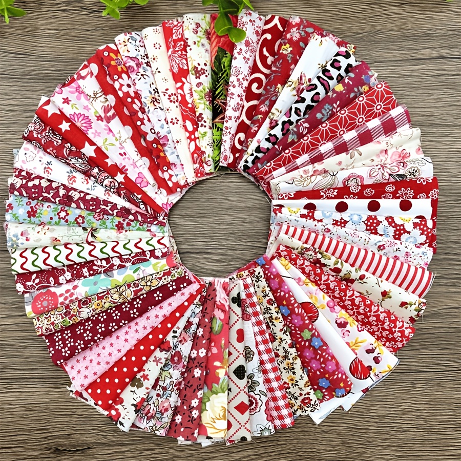 TEMU 100pcs Jelly Roll Cloth Strips, Jelly Roll Fabric, Quilted Jelly Roll Fabric, Floral Fabric Square Splicing Sewing Roll Soft Cotton Fabric For