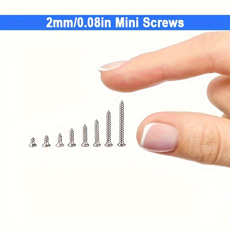 

800pcs Class 6 Self-tapping Screw Set, Phillips Flat Heads, Versatile Wood & Metal Applications, Assortment