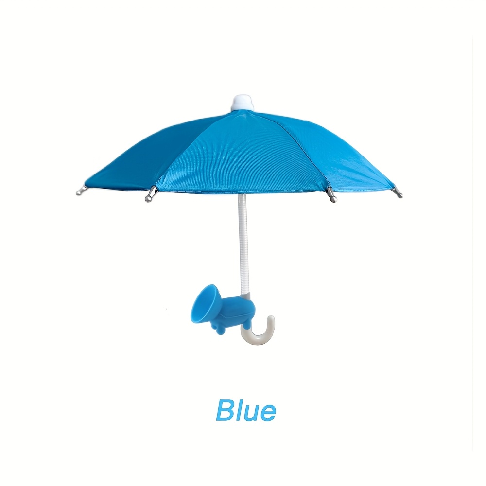 3 Stück Mini Handy-Regenschirme Mit Saugnapf - Sonnenschutz Für Smartphones