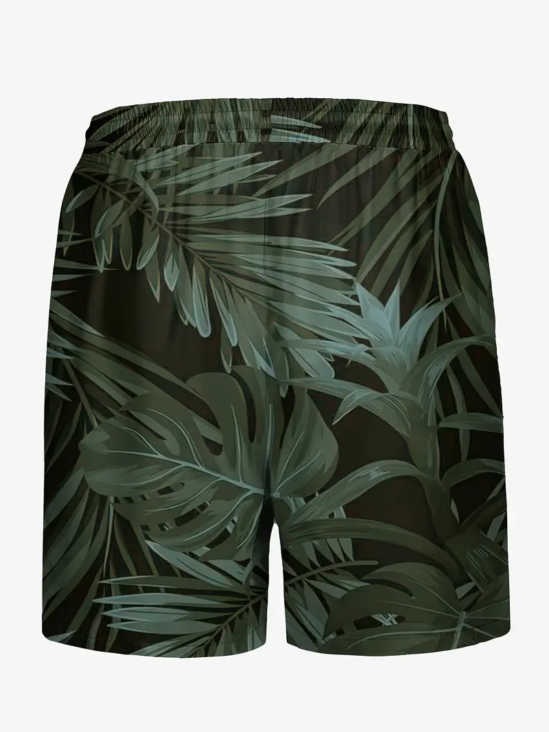 mens trendy hawaiian graphic shorts drawstring fancy floral Temu