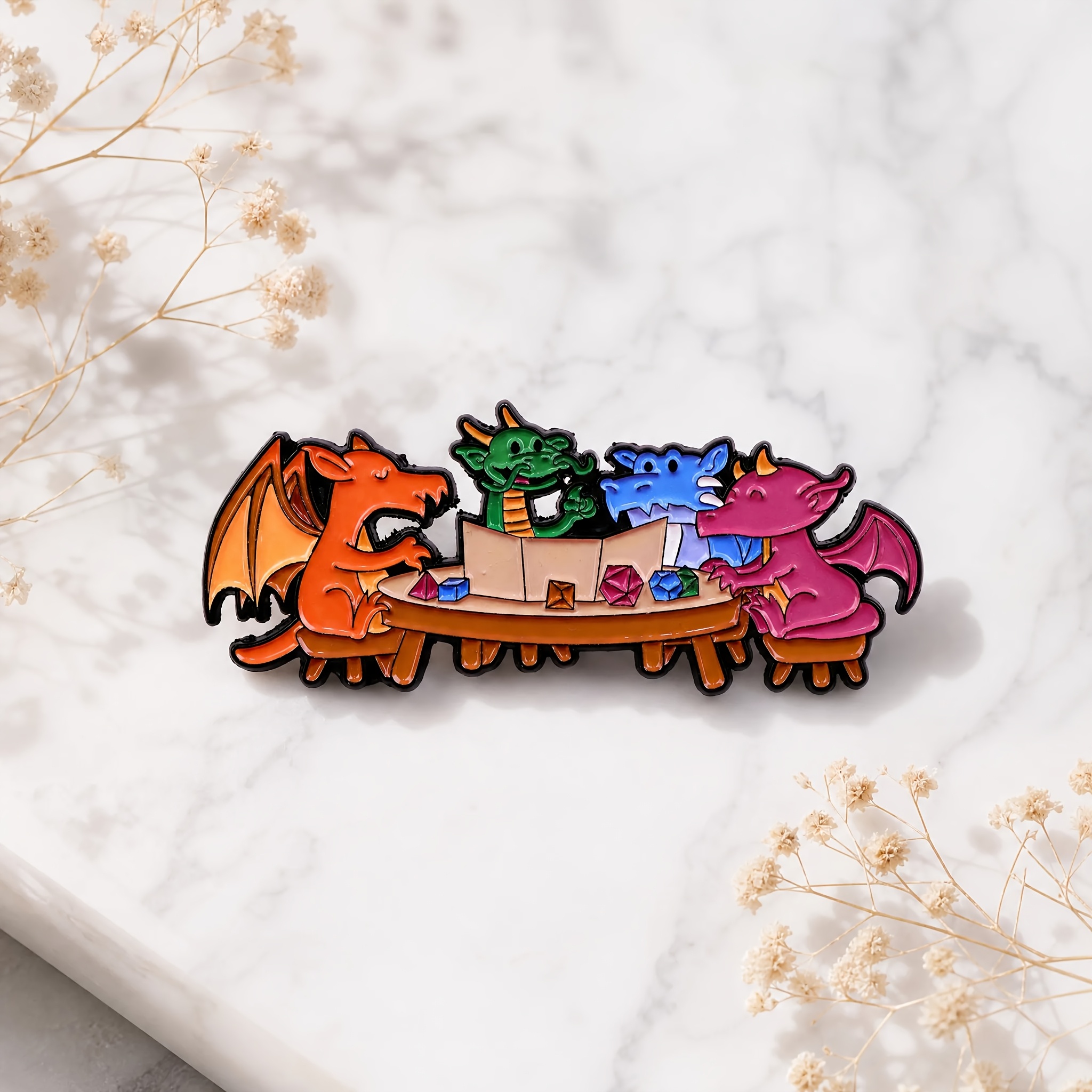 TEMU de personaje TCG de de fantasía, pin multicolor de pequeño, accesorio divertido para mochila de viaje al