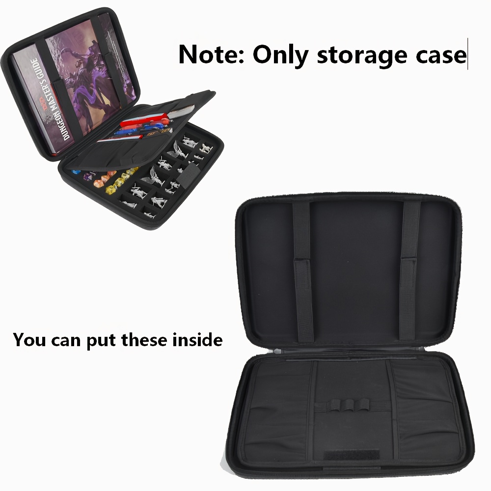 Dice For For D&d, Rolling Trays Polyhedral Dices Storage Bag Holder For For Mtg Table Games Collector, For Dnd Miniatures Accessories (black)note: Only Storage Case