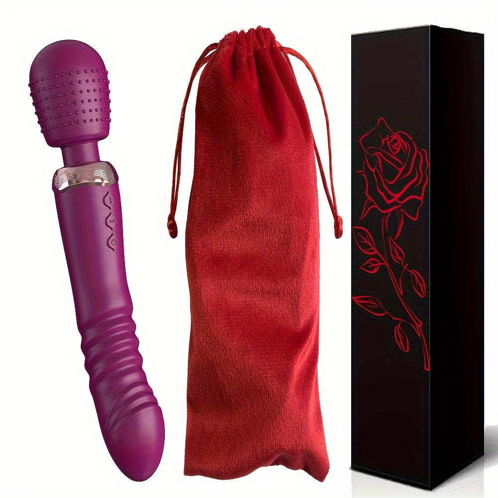 dildos that thrust Adam & Eve G-Motion Rabbit Wand Dual Stimulating 20-function Silicone  G-Spot Vibrator - Dallas Novelty main image 1
