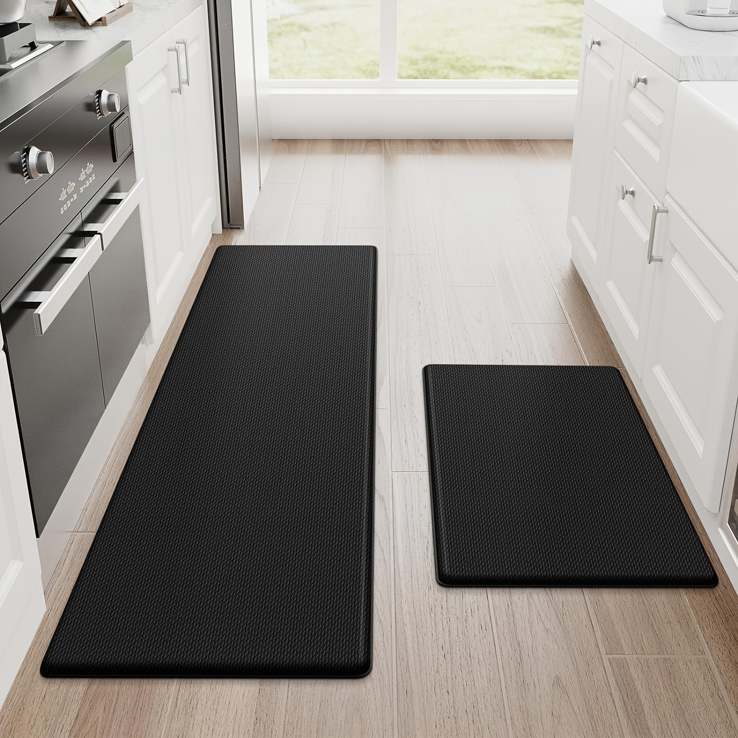Temu – TEMU 2pcs Kitchen Mats Cushioned Kitchen Rug, Non-slip Kitchen Mats And Rugs Heavy Duty Pvc Foam Rugs For Kitchen, Floor Home, Office, Sink, Laundry,