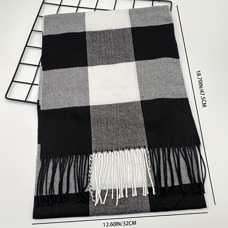 Men's Autumn Winter Warm Scarf, British Style Long Neck Scarf