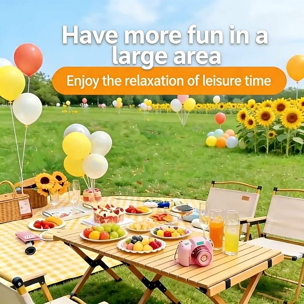 TEMU Yellow Checkered Picnic Blanket, Ideal For Beach And Camping, Lightweight And Foldable, Outdoor Activities Like Parks, , Travel, And Picnics.