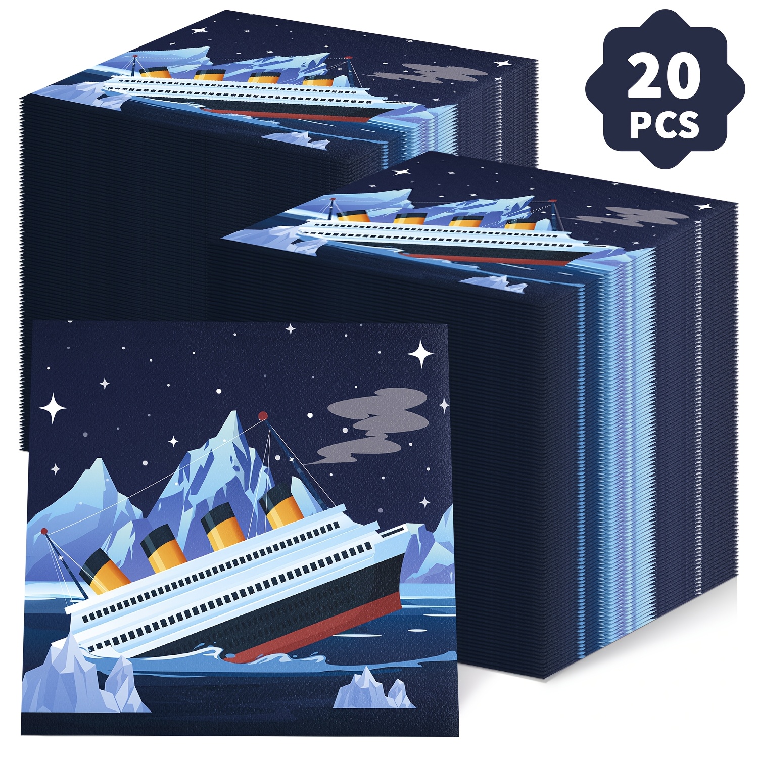 E-shop Maritime Party-Servietten – -inspiriertes Kreuzfahrtschiff-Design mit , Piraten- oder Ozean-Themenparty-Dekorationen – Elegante maritime