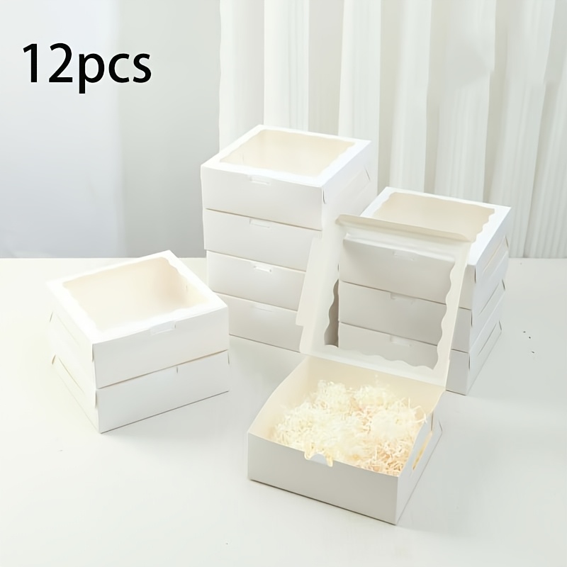 TEMU Gift For Her/him 12pcs Birthday Party Window Gift Boxes, Wedding Party Packaging Gift Boxes, Very Suitable For Valentine's Day, Birthday, Party