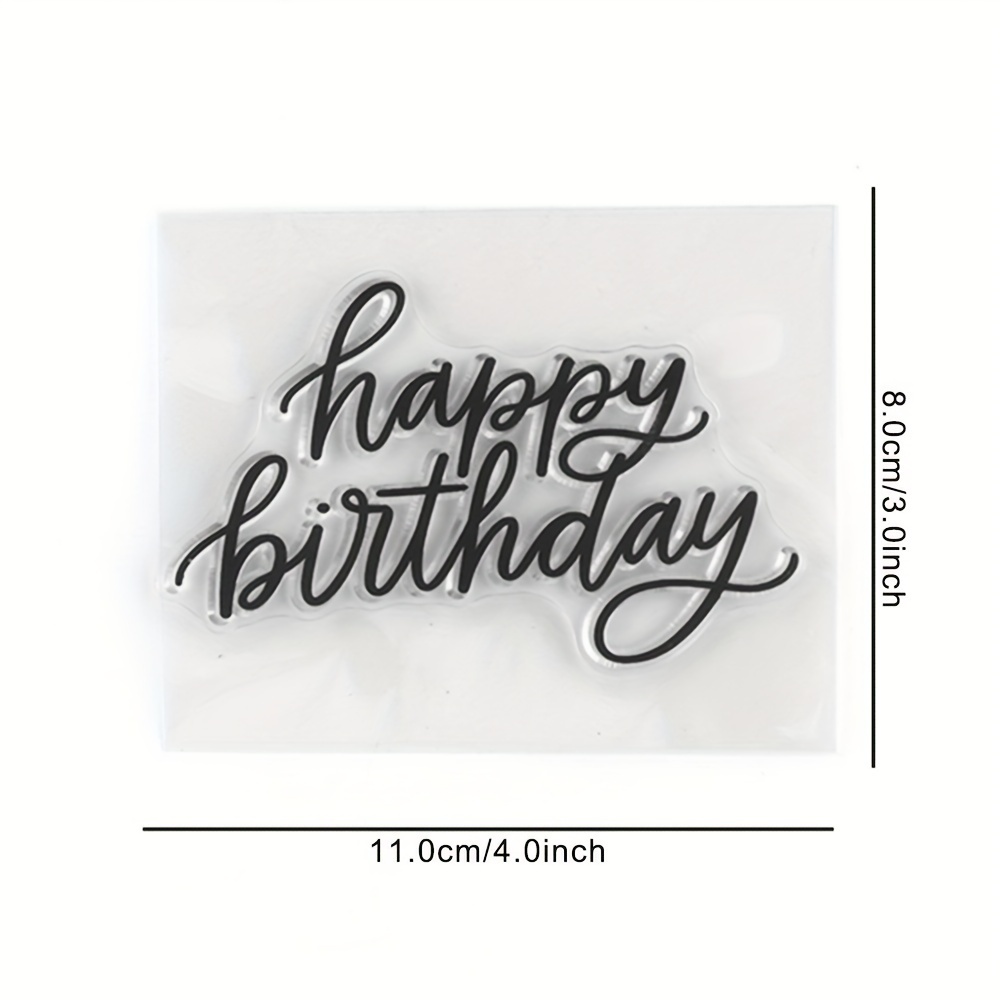Happy Birthday For Diy Scrapbooking Embossed Photo Card Making Craft Stamps
