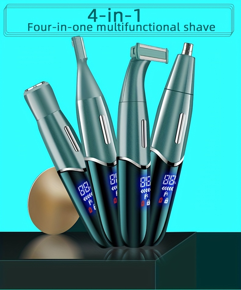 4 in 1 electric shaver charging type womens hair removal instrument bikini body hair trimmer nose hair trimmer electric eyebrow shaver multifunctional shaver Product details 0