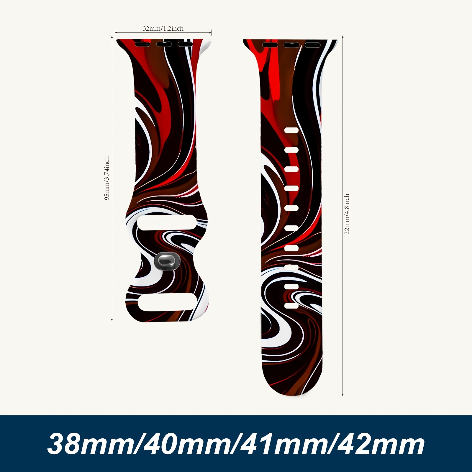 E-shop SE1/2 Ultra1/2/3 Armband für Apple Watch /5/6/7/8/9/10 – Atmungsaktiv, leicht zu reinigen, hypoallergen, hautfreundlich, Schnellwechsel,
