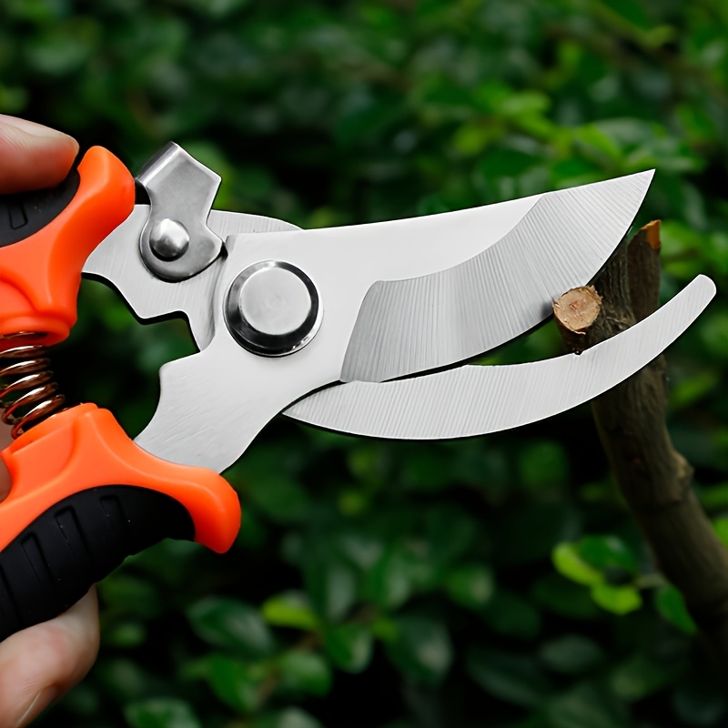 4-season Ergonomic Stainless Steel Pruning Shears - Non Slip Grip Multifunctional Gardening Shears, Durable Branch Cutters Suitable For Gardening And Lawn Care-random Color