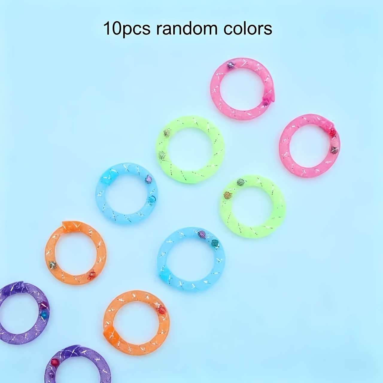   random color donut   toy interactive mesh tube chew toy colorful durable plastic pet non herbal material indoor cat   chewing jumping toy 2 16 inches colorful interactive cat educational toy pet safe material a must have Product details 1