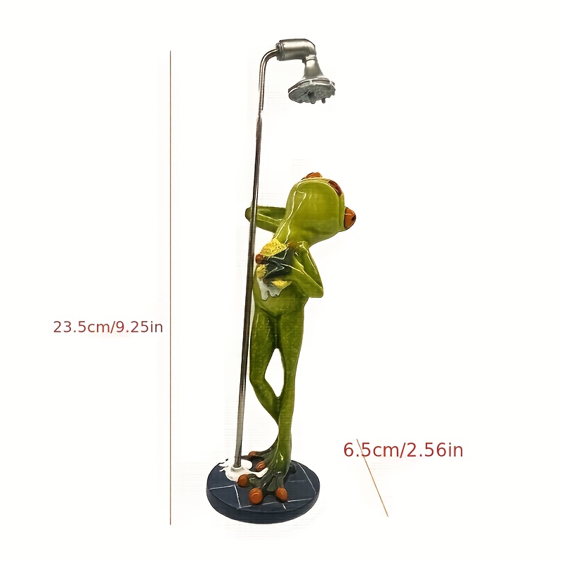 Image of Whimsical Resin Bathroom Decor - Creative Cartoon-style Statue For Home, Office, Or Bathroom - Perfect Gift For Valentine's Day, Mother's Day, Or Graduation