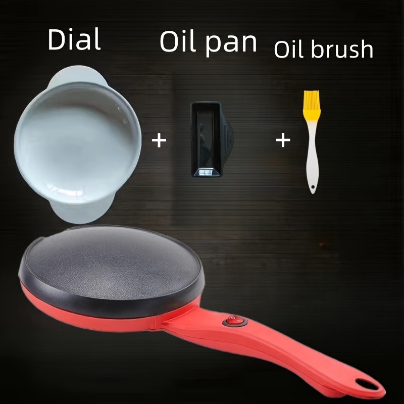 gift plate oil receiving   brush european thin pancake machine quick heating home thin pancake and pancake   600w high   fry steak non stick pot easy to clean electric griddle