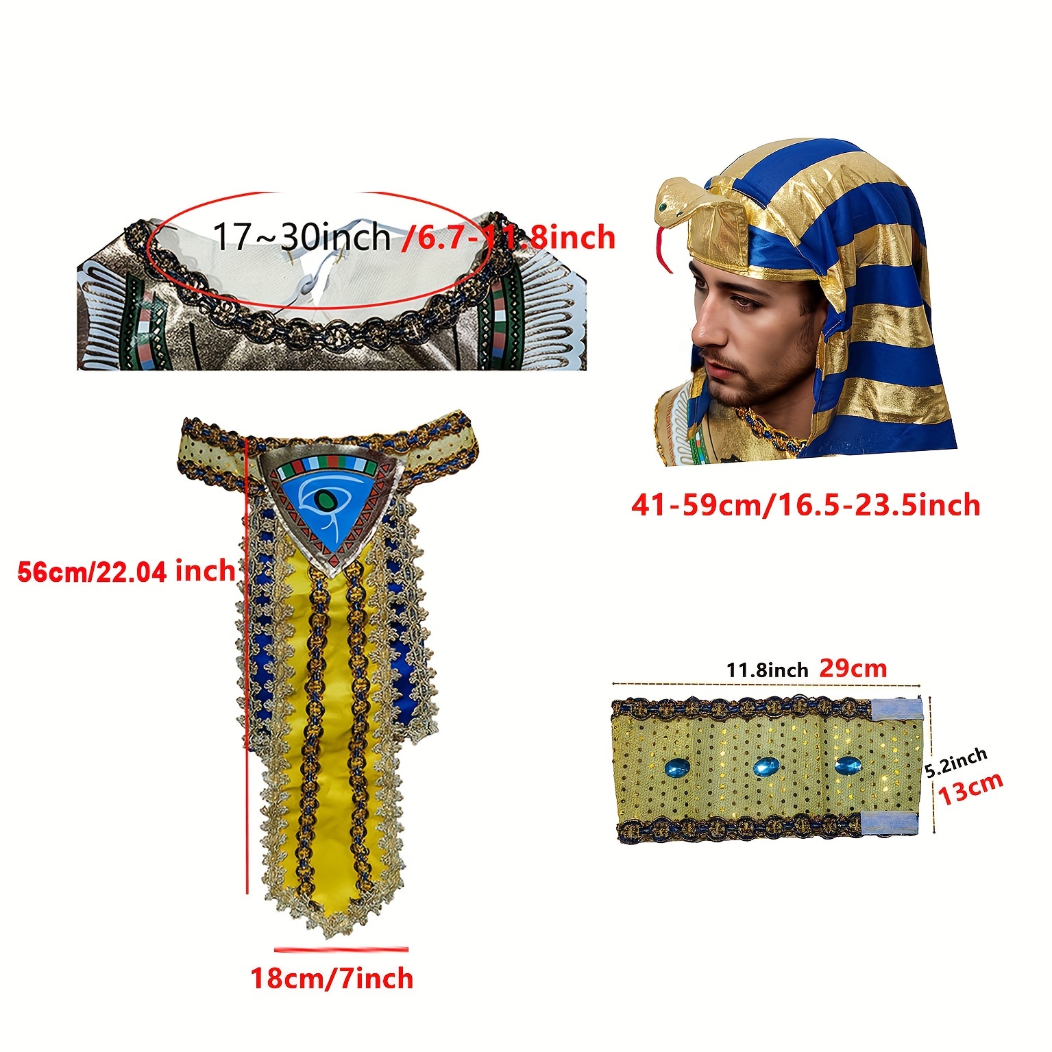 1セット、面白いクール なエジプトの セット、古代ファラオ