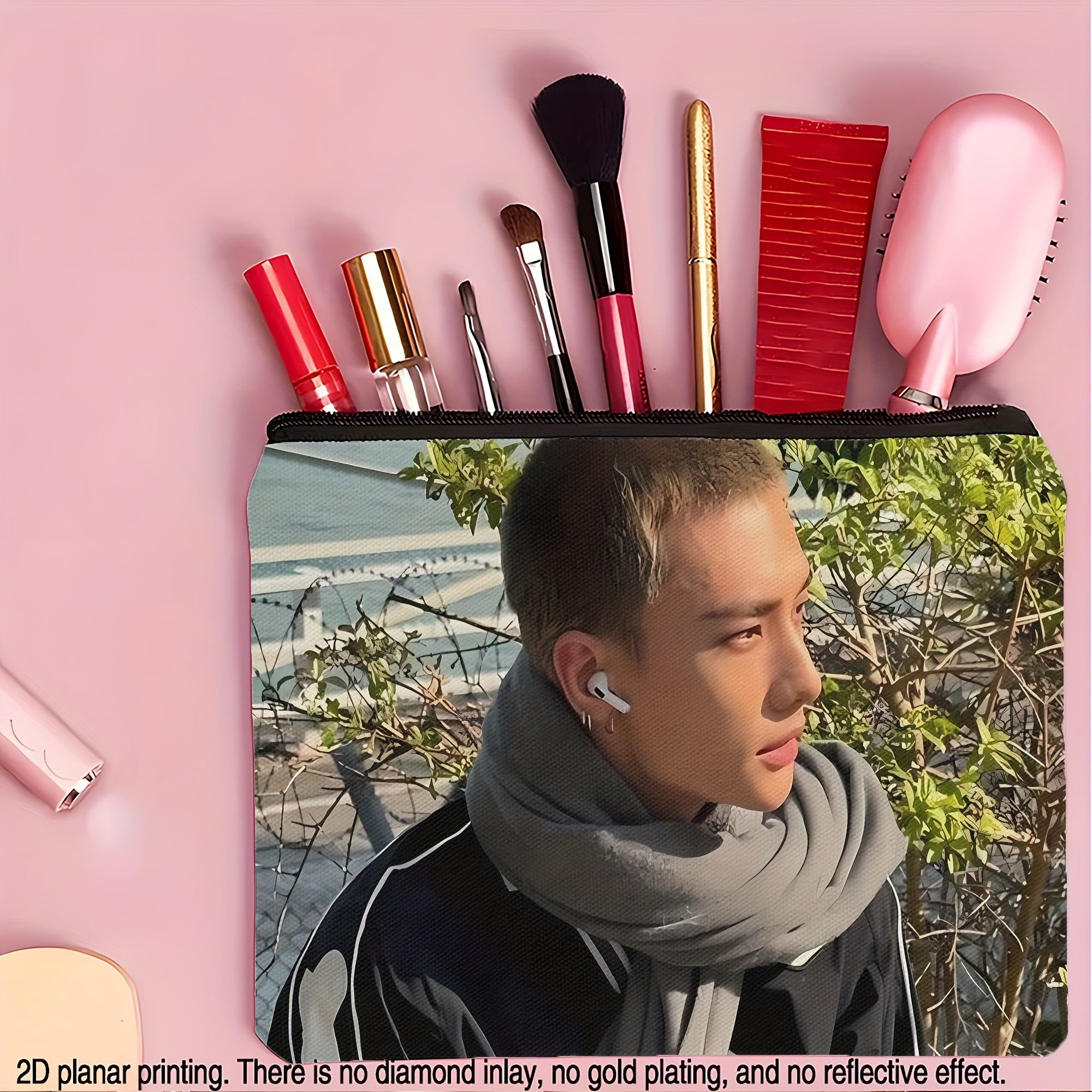 Petite Trousse De Maquillage En Bambou Noir – Sara Miller London