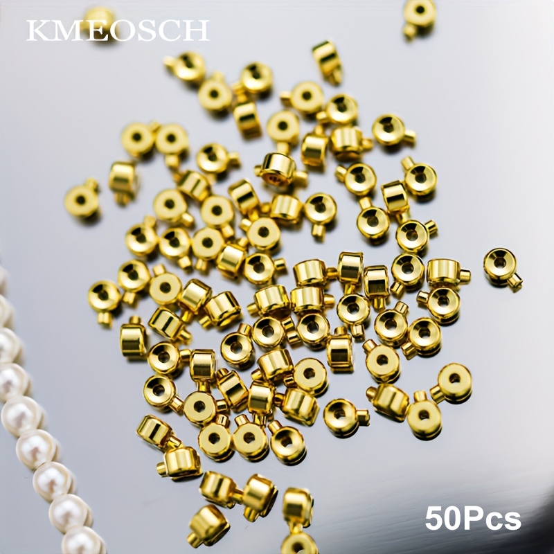 Brass Crimp Beads and Stopper Beads for Jewelry Making