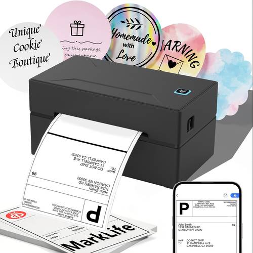 wireless thermal label printer d100 portable wireless thermal shipping label printer thermal label maker for shipping packages