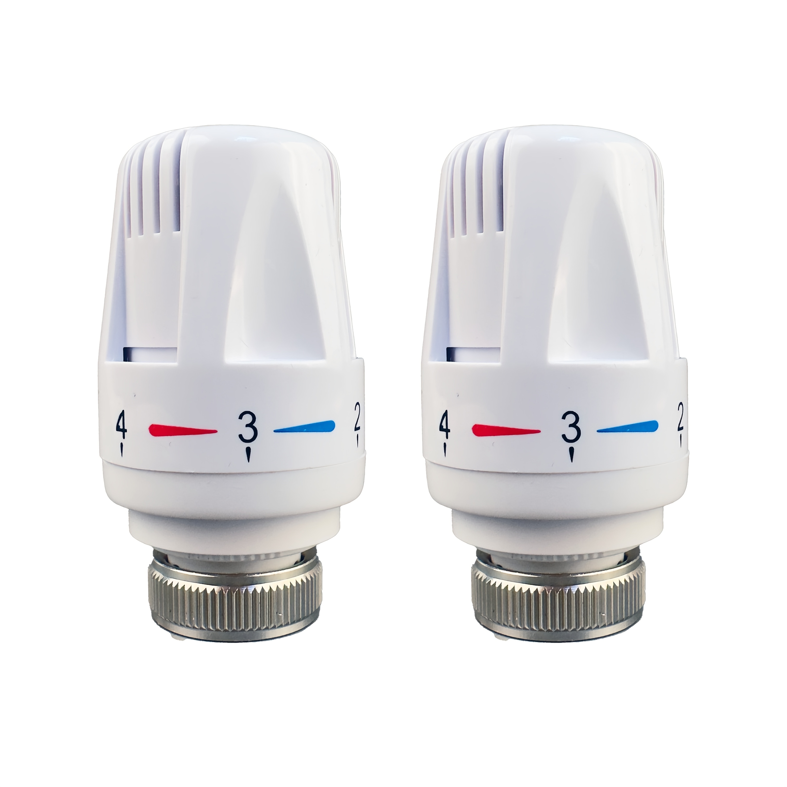 2pcs Thermostatic Radiator Head Smart Radiator Valve Replacement Head Heating System Temperature Control Valves Automatic Standard Radiator Valves Replacement For Home Office